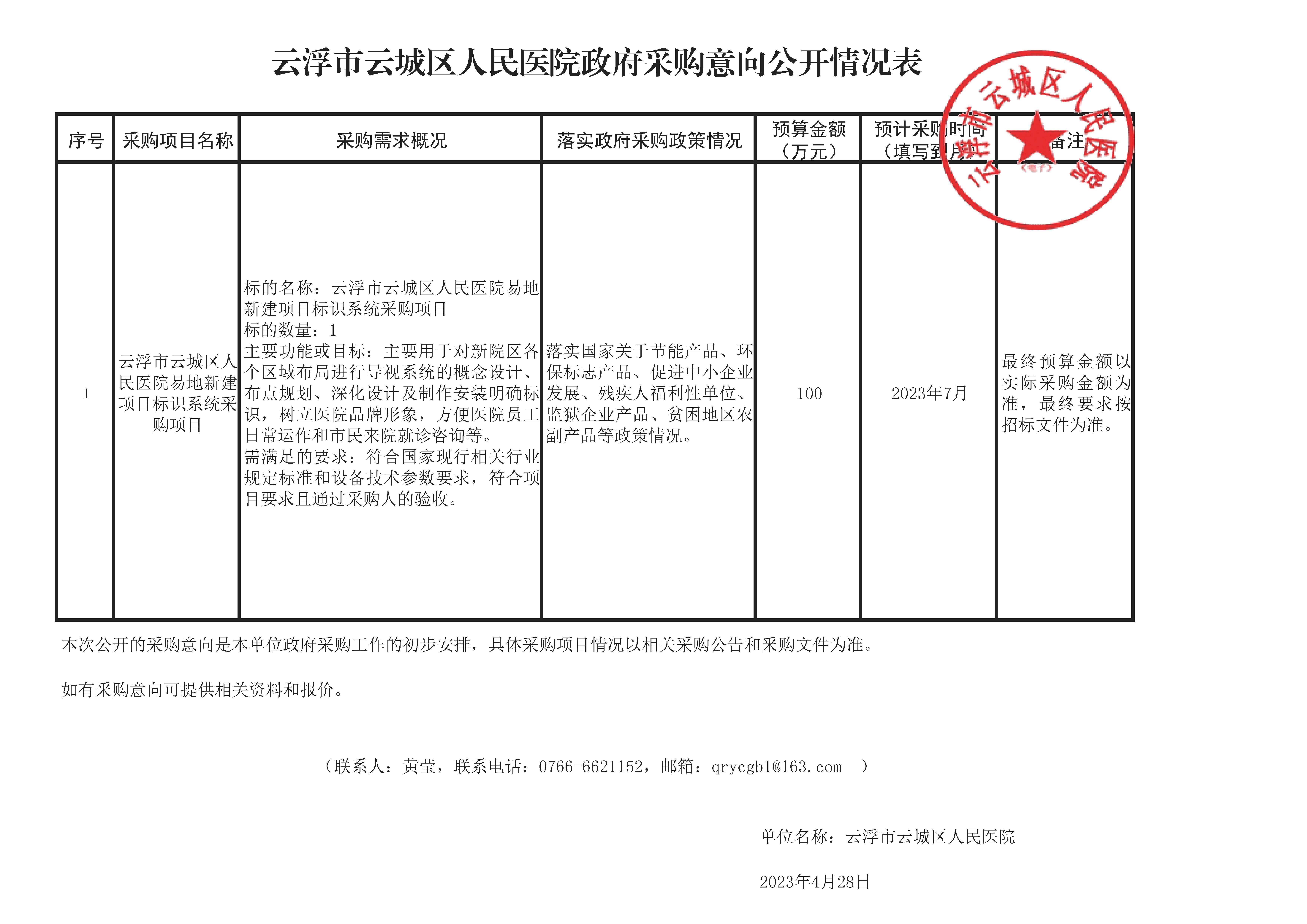 云浮市云城区人民医院易地新建项目标识系统采购项目采购意向.jpg